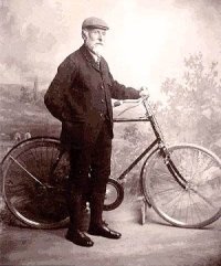Cobb with bicycle